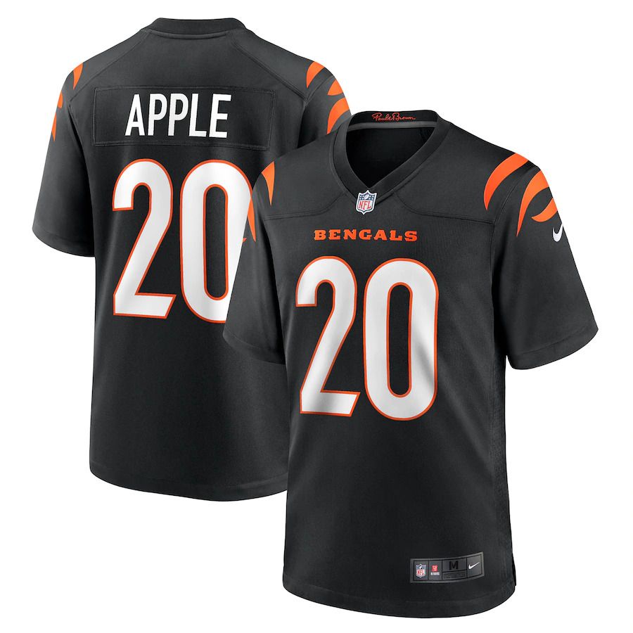 Men Cincinnati Bengals #20 Eli Apple Nike Black Game NFL Jersey